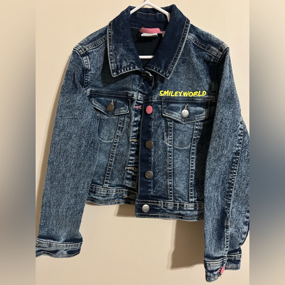 Girls Smiley world Jean jacket